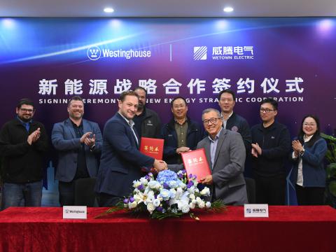 1066vip威尼斯电气与西屋电气正式达玉成球新能源战略相助